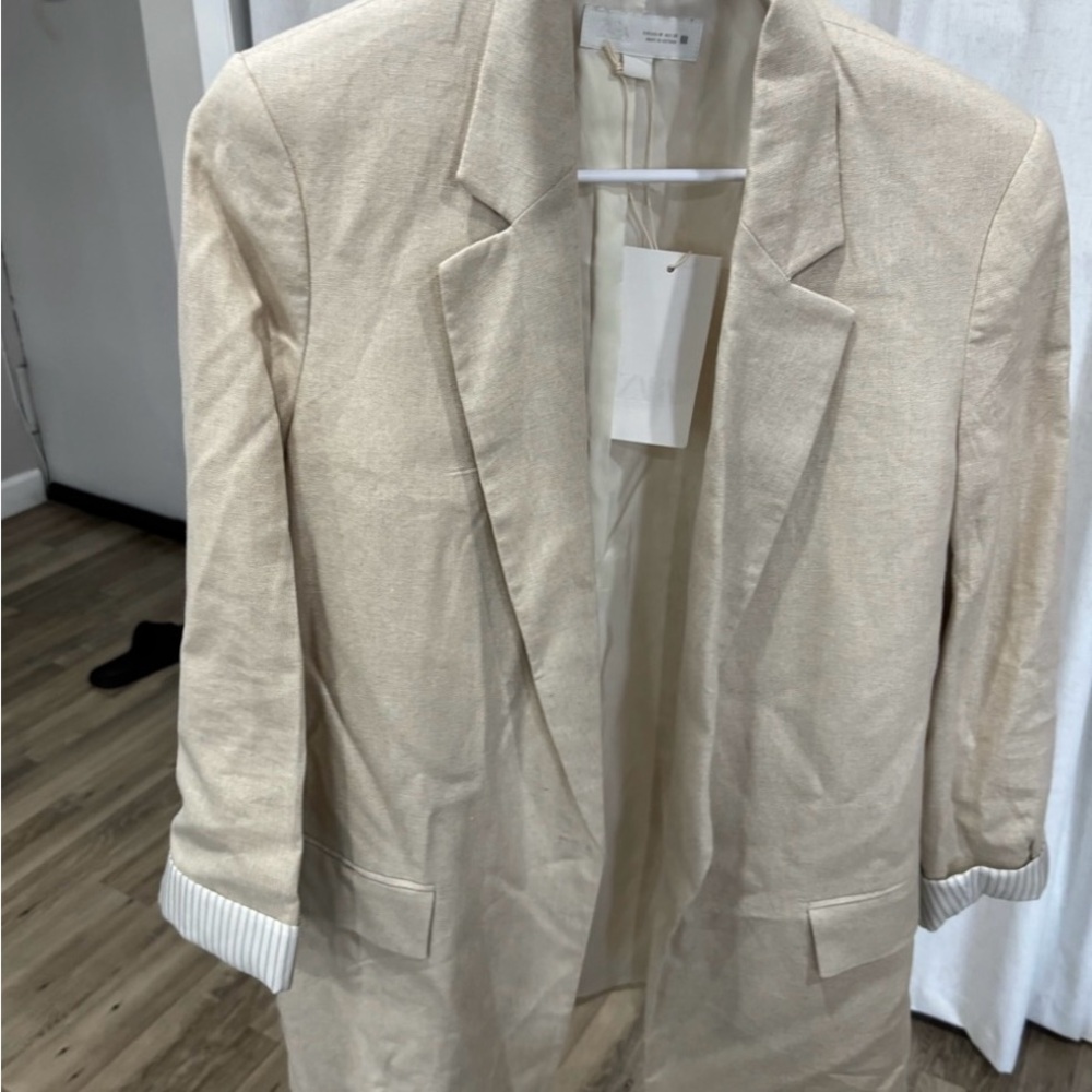 Zara Beige Blazer Jacket